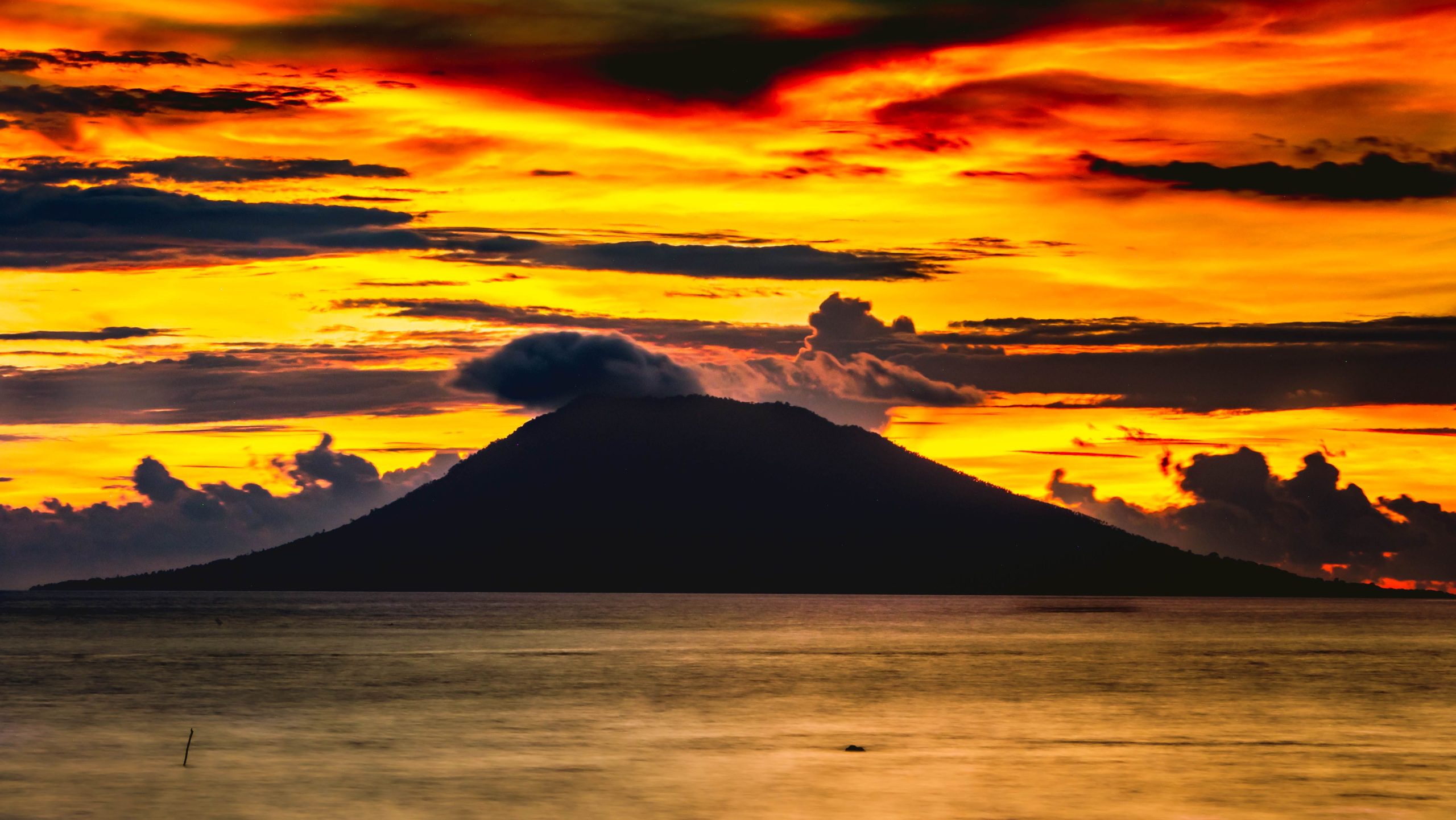 Coucher de soleil mesmerisant sur Lombok